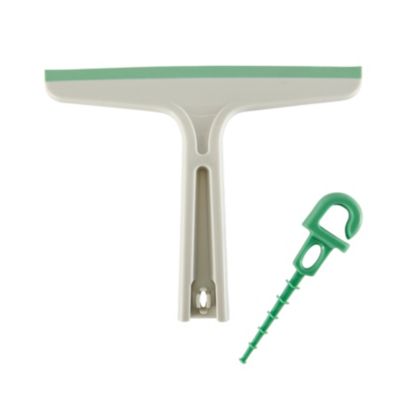 Raclette de douche et vitres GoodHome blanc L.20 x l.22cm