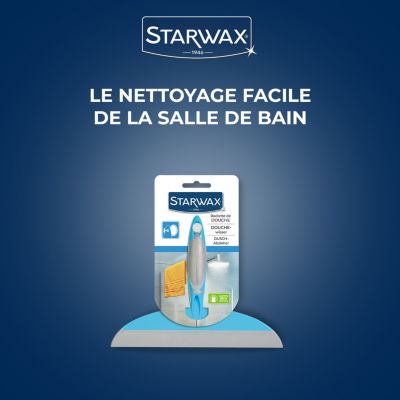 Raclette de douche Starwax coloris bleu/gris largeur 230 mm
