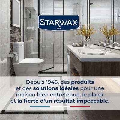 Raclette de douche Starwax coloris bleu/gris largeur 230 mm