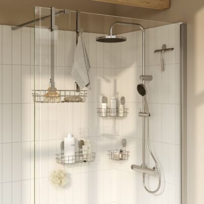 Raclette de douche + support chromé Cavally GoodHome