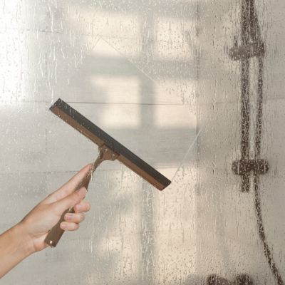 Raclette de douche + support cuivré Cavally GoodHome