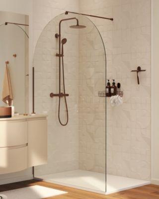 Raclette de douche + support cuivré Cavally GoodHome