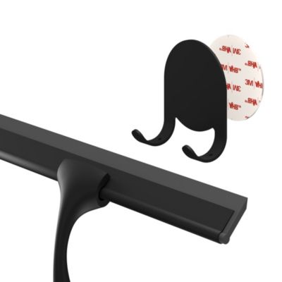 Raclette de douche + support noir Cavally GoodHome