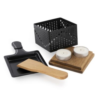 Raclette Individuelle - COOK CONCEPT - À La Bougie - Noir et Marron