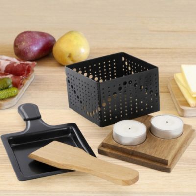 Raclette Individuelle - COOK CONCEPT - À La Bougie - Noir et Marron