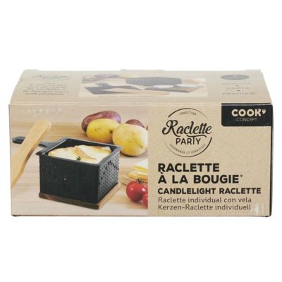 Raclette Individuelle - COOK CONCEPT - À La Bougie - Noir et Marron
