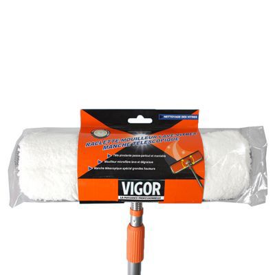 Raclette mouilleur lave-vitres + manche téléscopique VIGOR