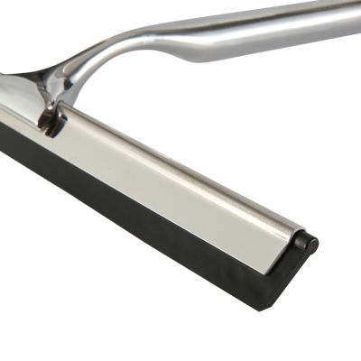 Raclette pour parois de douche et vitres GoodHome argenté acier inoxydable L.25 x l.17cm