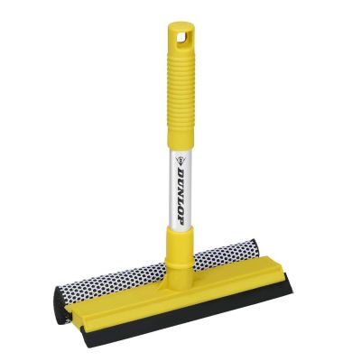 Raclette Vitre avec Laveur DUNLOP 25x20cm - Nettoyage Vitres Facile & Efficace,  Raclette Voiture & Maison,  Manche Ergonomique