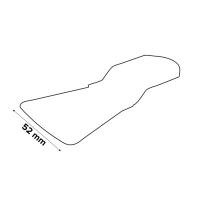Bosch Spatule Rigide HCS ATZ 52 SC Starlock - 52x26mm Pour Outils Multifonctions