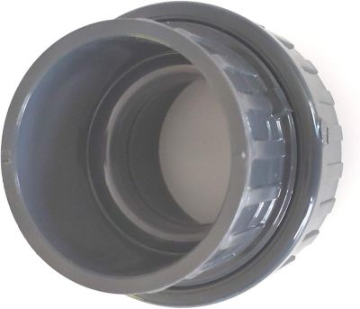 Racord Union 3 pièces  63 mm intérieur à coller des 2 côtés  PVC pression PN16 / 63mm/ FF / Femelle Femelle