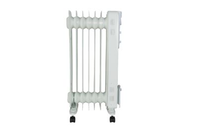 Radiateur à bain d'huile 1500 W, pour 15 m², blanc, l.25 x P.34 x H.63,5 cm