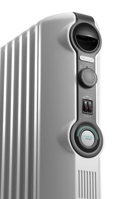 Radiateur à bain d'huile 1500 W, pour 15 m², blanc, l.39,2 x P.16 x H.65 cm, Delonghi Radia S TRRS0715