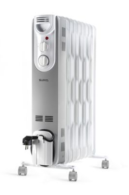 Radiateur à bain d'huile 2000 W, pour 20 m², blanc, l.41,5 x P.25 x H.63,5 cm, Supra Orso 2000 FR9010390B