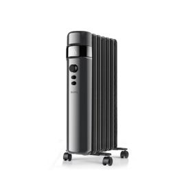 Radiateur à bain d'huile 2000 W, pour 20 m², noir, l.40 x P.28 x H.63 cm, Supra Orea 2000 FR9010150B