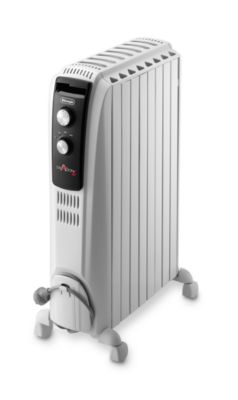 Radiateur à bain d'huile 2000 W, pour 24 m², blanc, l.44 x P.16 x H.65 cm, Delonghi Dragon 4 TRD40820