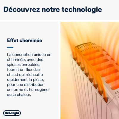 Radiateur à bain d'huile 2000 W, pour 24 m², blanc, l.44 x P.16 x H.65 cm, Delonghi Dragon 4 TRD40820