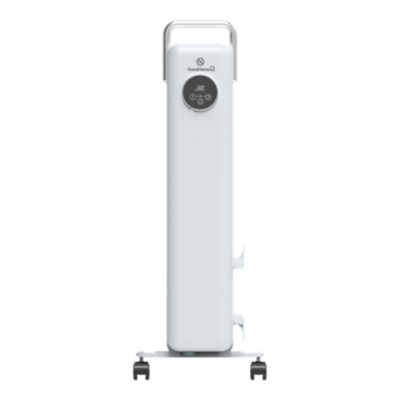 Radiateur à bain d'huile 2500 W, pour 25 m², blanc, l.41 x P.25 x H.67,5 cm, GoodHome Matouba