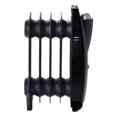 Radiateur à bain d'huile 500 W, pour 10 m², noir vif, l.14 x P.26 x H.39 cm, CYPA-5