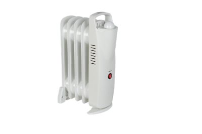 Radiateur à bain d'huile 500 W, pour 5 m², blanc, l.13,5 x P.25 x H.38 cm, CYPA-5