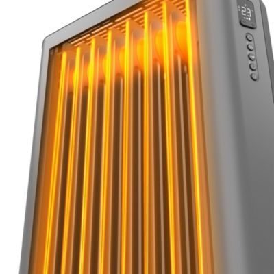 Radiateur à bain d'huile connecté 1500 W, pour 20 m², gris, l.46 x P.32 x H.71 cm, Duux Edge Oil 1500 DXOH11