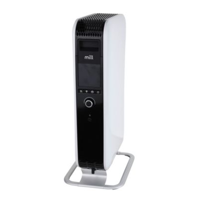 Radiateur à bain d'huile connecté 1500 W, pour 22 m², blanc et noir, l.34 x P.26 x H.66 cm, Mill Gentle Air Wifi 1500W OIL1500WIFI3