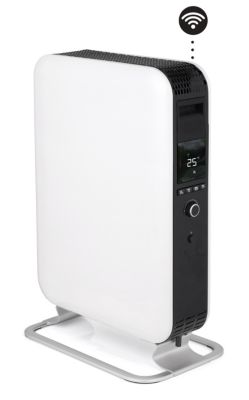 Radiateur à bain d'huile connecté 2000 W, pour 28 m², blanc et noir, l.42 x P.26 x H.66 cm, Mill Gentle Air Wifi 2000W OIL2000WIFI3