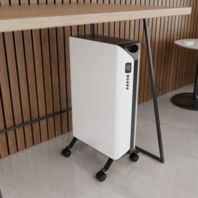 Radiateur à bain d'huile connecté 2000 W, pour 30 m², blanc, l.46 x P.32 x H.71 cm, Duux Edge Oil 2000 DXOH20