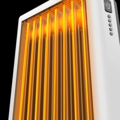 Radiateur à bain d'huile connecté 2000 W, pour 30 m², blanc, l.46 x P.32 x H.71 cm, Duux Edge Oil 2000 DXOH20