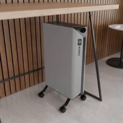 Radiateur à bain d'huile connecté 2000 W, pour 30 m², gris, l.46 x P.32 x H.71 cm, Duux Edge Oil 2000 DXOH21