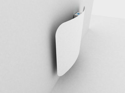 Radiateur à inertie pierre naturelle Mazda Curvado Dual Kherr blanc 1000 W