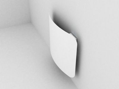 Radiateur à inertie pierre naturelle Mazda Curvado Dual Kherr blanc 1000 W