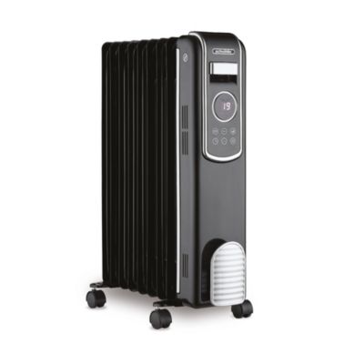 Radiateur bain d'huile 2000W pour 20m², noir, l. 42cm x H.63cm, Scholtes