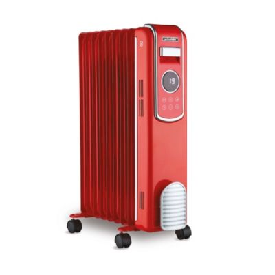 Radiateur bain d'huile 2000W pour 20m² rouge, l.42cm x H.63cm - Scholtes