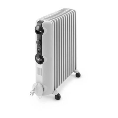 Radiateur bain d'huile - 2500 W - DELONGHI - TRRS1225 - 59,2 x 16 x 65 cm - Blanc