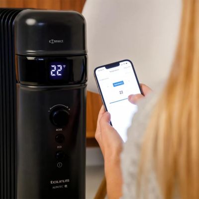 Radiateur à bain d'huile connecté 2000w noir Taurus Alpatec AGADIR CONNECT 2000