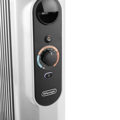 Radiateur bain d'huile - DELONGHI - 1500 W - Jusqu'à 45 m2 - Mobile - Fonction anti-gel - Gris