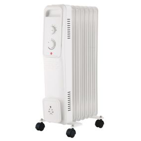 Radiateur à bain d'huile sur roulettes