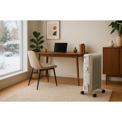 Radiateur bain huile Mobioil 2000W blanc Voltman