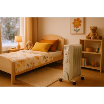 Radiateur bain huile Mobioil 2000W blanc Voltman