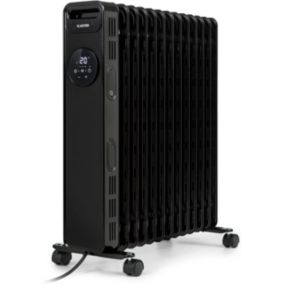 Radiateur Bain Huile Portable Mobile 2.5kW - Chauffage Appoint Electrique Faible Consommation avec Thermostat Silencieux