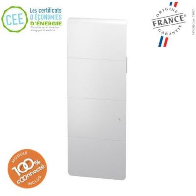 Radiateur bloc fonte INTUIS Axoo connecté - 1500W Vertical Blanc