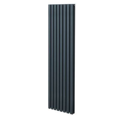 Radiateur à Colonne Ovale   1800mm x 480mm   Gris Anthracite