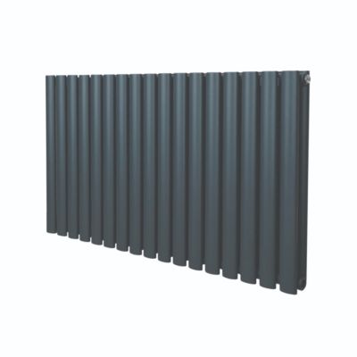 Radiateur à Colonne Ovale   600mm x 1020mm   Gris Anthracite