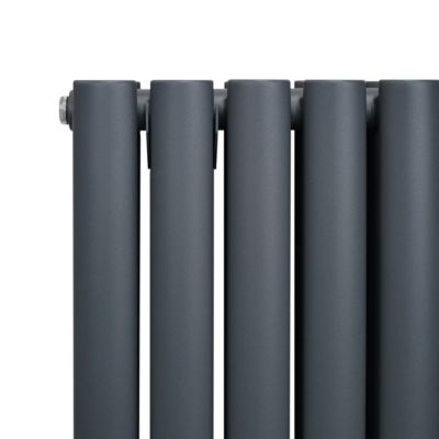 Radiateur à Colonne Ovale   600mm x 1020mm   Gris Anthracite