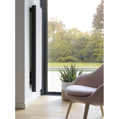 Radiateur connecté lumineux DIVALI vertical 1000W blanc carat - ATLANTIC - 507616