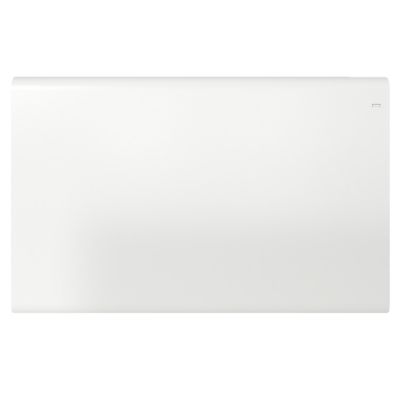 Radiateur connecté électrique à inertie fluide GoodHome Iriya blanc 1800W horizontal.