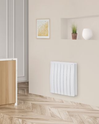 Radiateur connecté électrique à inertie fluide Le Radiateur Français Ambitieux 1000W
