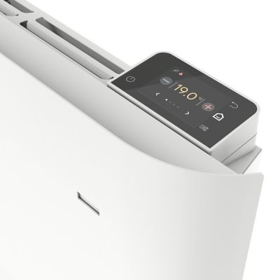 Radiateur connecté électrique à inertie sèche GoodHome Florya blanc 1500W horizontal