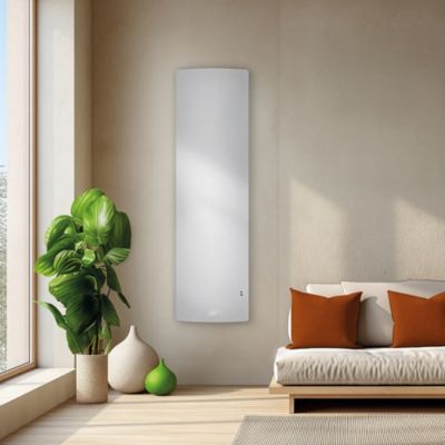 Radiateur connecté vertical double corps Syrtis V 2000W blanc Sauter